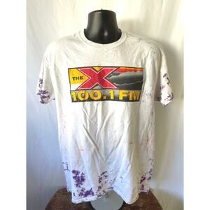 The X 100.1 FM / The Record Company Tie-Dye Tee Large